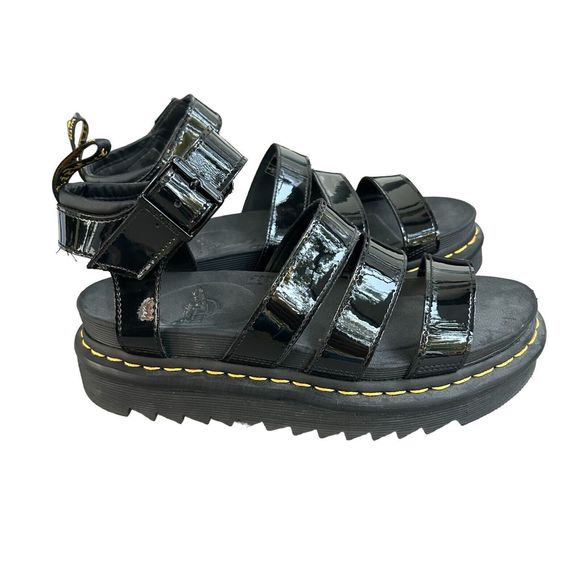Dr. Martens Shoes - Dr. Martens Womens Blaire Black Ankle Strap Sandals Size 7